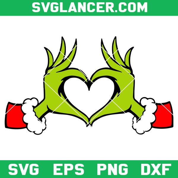 Grinch Heart Hands