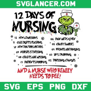 Grinch 12 Days Of Nursing