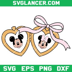 Mickey And Minnie Heart Locket